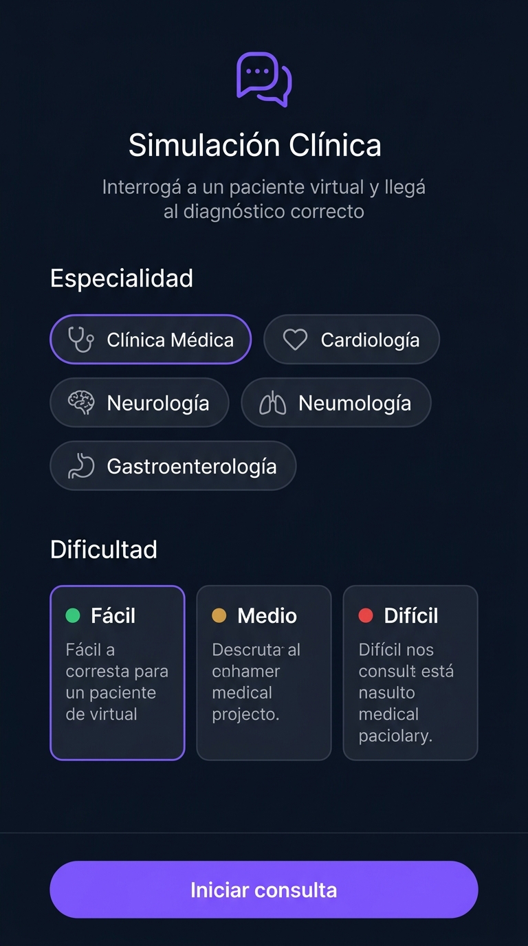 Simulación Clínica - Configuración